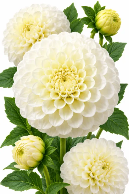 Dahlia White aster