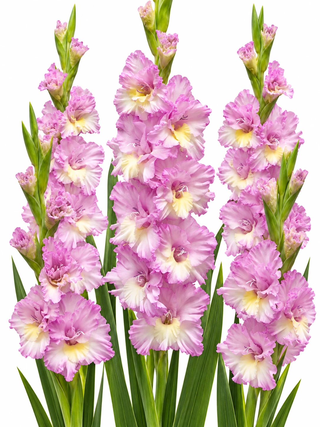 Gladiolus Magenta Princess — beyaz arka plan Gladiolus Magenta Princess — beyaz arka planda çiçek